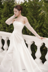 váy cưới đơn giản tinh tế