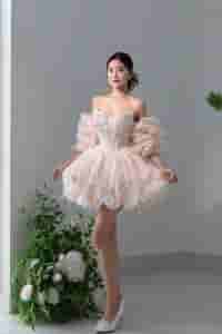 váy cưới ngắn hàn quốc