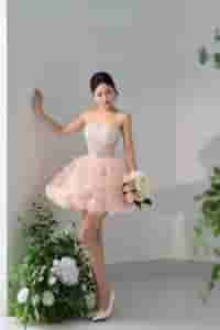 váy cưới ngắn hàn quốc
