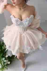 váy cưới ngắn hàn quốc